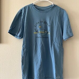 Life Is Good Teal Comfort Tee
